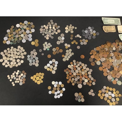 328 - Coins - British and World - British silver coins, between 1920 and 1945 [209g]; a quantity of Britis... 