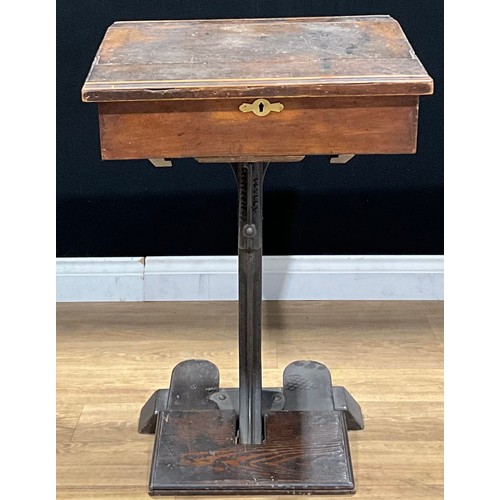 521 - Educational Institutional Salvage - an early 20th century school desk, by The North of England Schoo... 