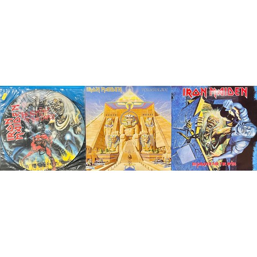 549 - Vinyl Records - LP's - Iron Maiden – The Number Of The Beast - EMCP 3400; Iron Maiden – No Prayer Fo... 