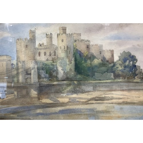 640 - William Packer  
A pair, Landscapes  
signed, watercolours; another Conway Castle (3)