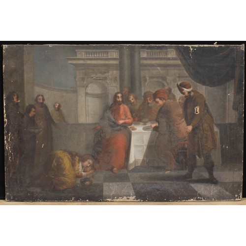 363 - Continental School (19th century)
a pair, The Last Supper and The Incredulity of Saint Thomas,
oil o... 