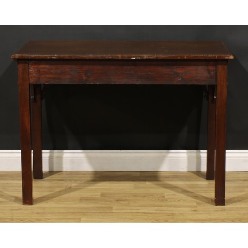 1322 - A 19th century Chippendale Revival mahogany side or serving table, rectangular top with gadrooned ed... 