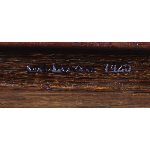 1865 - A Victorian rosewood writing desk, by Gillows of Lancaster and London, stamped GILLOWS and numbered ... 