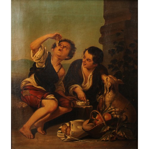 469 - Italian School (late 19th century)
A Pair, Street Urchins
indistinctly signed, dated 1878, oils on c... 