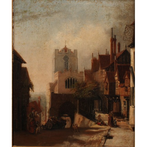 431 - English School (early 20th century)
West Gate, Warwick
oil on canvas, 37cm x 31cm