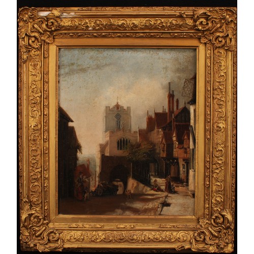 431 - English School (early 20th century)
West Gate, Warwick
oil on canvas, 37cm x 31cm