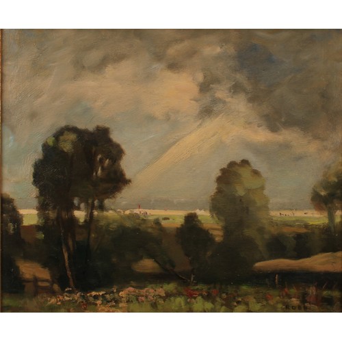 515 - William George Robb (1872-1940)
After the Storm, Benfleet
signed, oil on panel, label to verso, 28.5... 