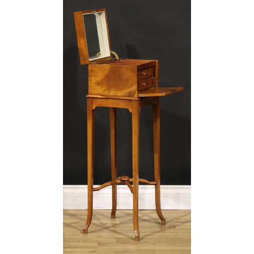 1938 - An early 20th century satinwood jewellery or dressing stand, by The Alexander Clark Co. Ltd, 125 Fen... 