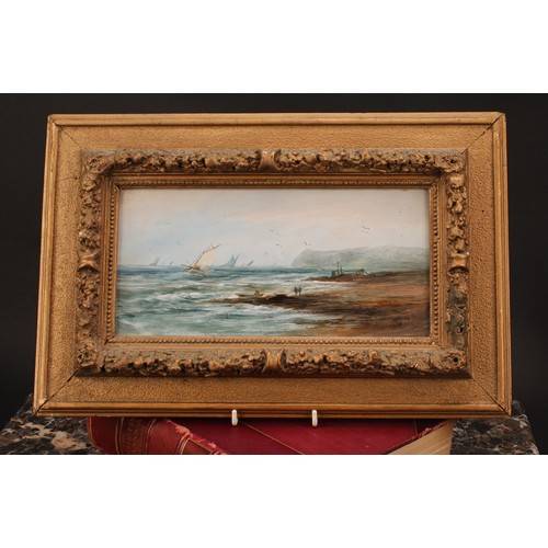 429 - English School (early 20th century)
Coastal Scene
oil on board, 14.5cm x 30cm