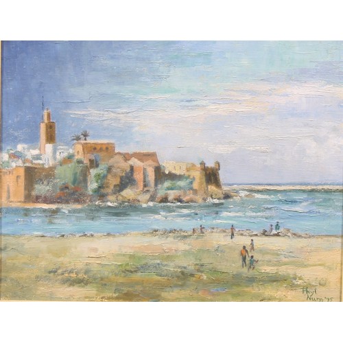 292 - Phyl Nunn (20th century)
Rabat From Saleh, Morocco
signed, dated '75, oil on canvas, 39cm x 49cm

Lo... 