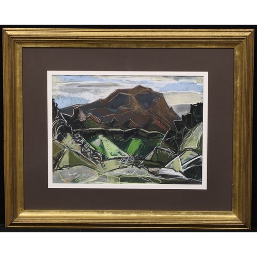 446 - Gunnar Hjaltason (1920-1999)
Mountain Landscape,
dated 68, pastel, 43cm x 59cm