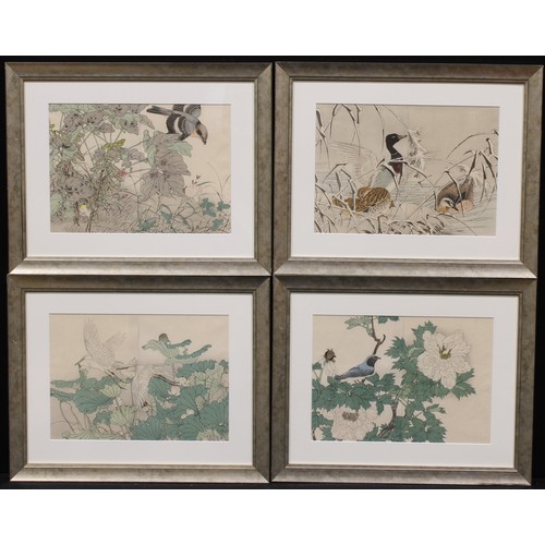 353 - Imao Keinen (Japanese, 1845-1924) (shin-hanga movement)
A suite of four woodblock print diptychs, Fo... 