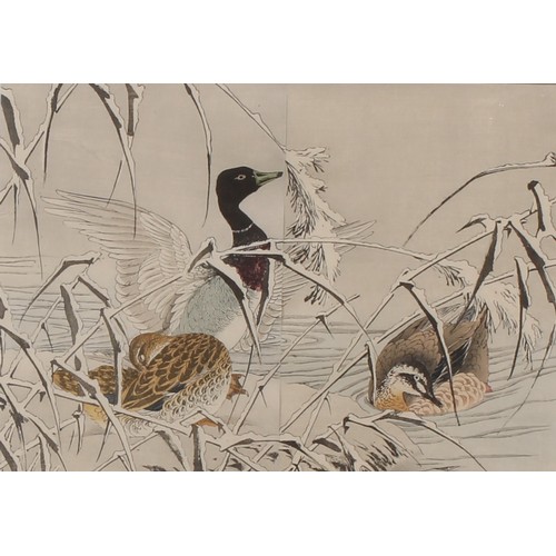 353 - Imao Keinen (Japanese, 1845-1924) (shin-hanga movement)
A suite of four woodblock print diptychs, Fo... 