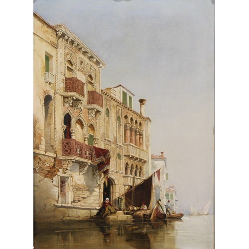 410 - E G Miller (19th century)
Contarini Palace, Venice
signed, paper label to verso, oil on canvas, 72cm... 