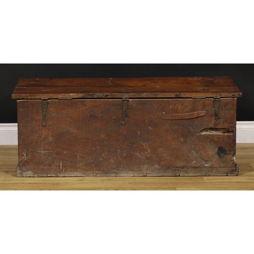 1539 - A North Italian cedar chest, hinged top, the inverted front incise-carved in the 16th century Veneti... 