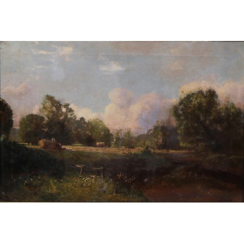 304 - Thomas J. Yarwood (1871-1946)
The Hayfield
signed, oil on canvas, 50cm x 75cm