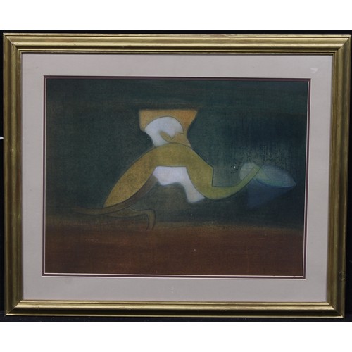 453 - H. Sinclair (Modernist School, 20th century)
Abstract Figure Running
signed, dated 1972, pastel, 48c... 