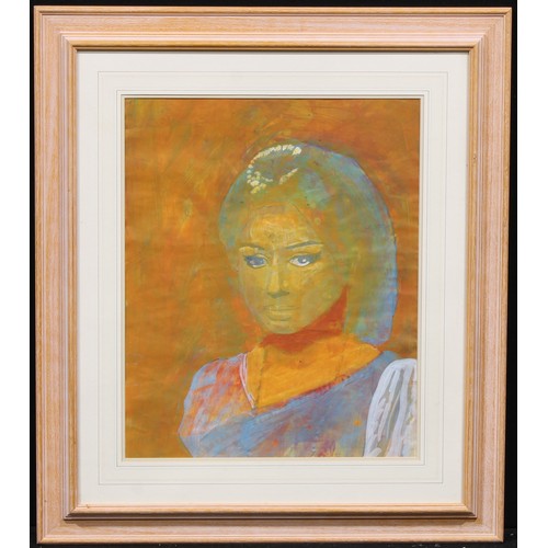 375 - American School (20th century)
Portrait of an Indian Girl
unsigned, autograph dated 1975, New York, ... 