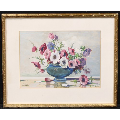 485 - Tom Campbell (20th century, British School)
Sill Life Study of Flowers
signed, gouache on paper, 37c... 