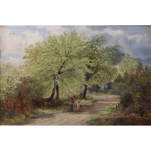 452 - Henry Cheadle (1852- after 1931)
The Long Walk Home
monogrammed, oil on canvas, 34.5cm x 50cm