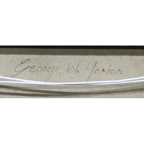 496 - Manner of George W. Horlor (1849-1891)
Shooting Pony and Gun Dogs
unsigned, artist's name written to... 