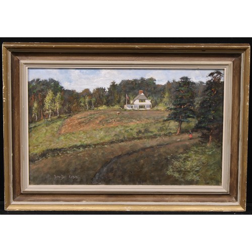 494 - Manner of David Cobb (1921-2014)
The Governor's House
signed, oil on board, 54cm x 34cm