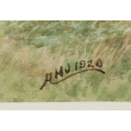 374 - A. H. Johnson (English School, 19th/20th century)
Bilborough
signed, dated 1919, watercolour, 24.5cm... 