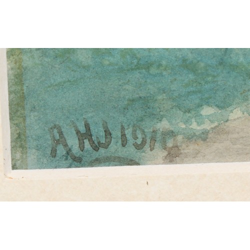 374 - A. H. Johnson (English School, 19th/20th century)
Bilborough
signed, dated 1919, watercolour, 24.5cm... 