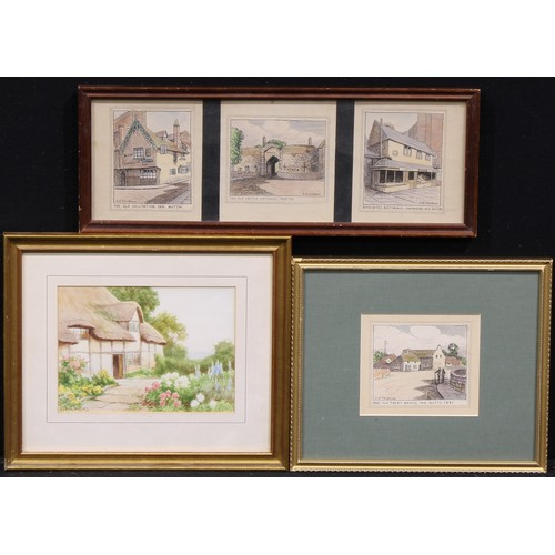 401 - Sidney Valentine Gardner (1969-1957)
A set of three drawings, The Old Salutation Inn, Nottm, The Old... 