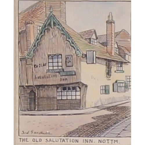 401 - Sidney Valentine Gardner (1969-1957)
A set of three drawings, The Old Salutation Inn, Nottm, The Old... 