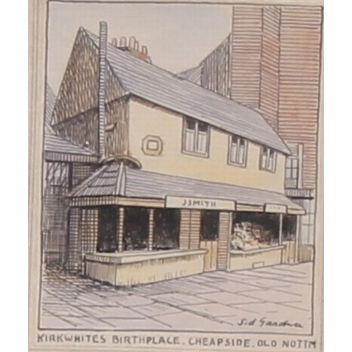 401 - Sidney Valentine Gardner (1969-1957)
A set of three drawings, The Old Salutation Inn, Nottm, The Old... 