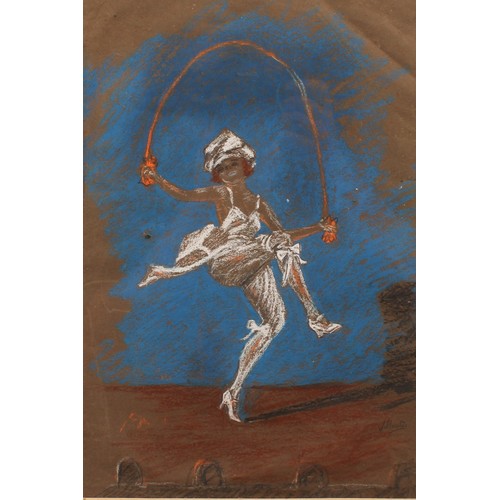 426 - French School, 20th century
The Cabaret Dancer
indistinctly signed, pastel on paper, 32cm x 22cm