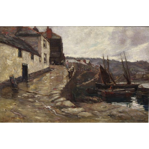 451 - Harold Waite (1871-1939)
Harbour Scene
signed, oil on canvas, 59cm x 90cm