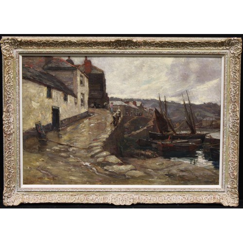 451 - Harold Waite (1871-1939)
Harbour Scene
signed, oil on canvas, 59cm x 90cm