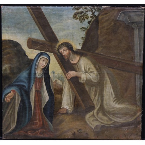 466 - Italian School (18th/19th century)
The Fourth Sorrow, Mary Meets Jesus on his way to Calvary, after ... 