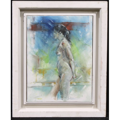 322 - David Naylor (British School, 20th century)
Study of a Female Nude, ‘Amy’
signed, title to verso, ac... 