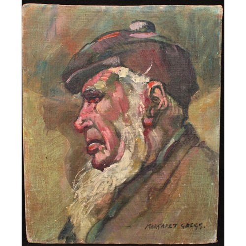 500 - Margaret Gregg (1940-present)
Portrait of an Old Amish Man
signed, oil on board, without frame, 32.5... 