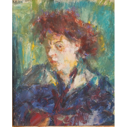 465 - Istvan Tovari Toth (Hungarian 1909 - 2004)
Portrait 
signed, label to verso, oil on board, 29.5cm x ... 