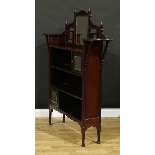 1365 - An Aesthetic Movement mahogany bookcase, in the Anglo-Japanese taste in the manner of Edward William... 