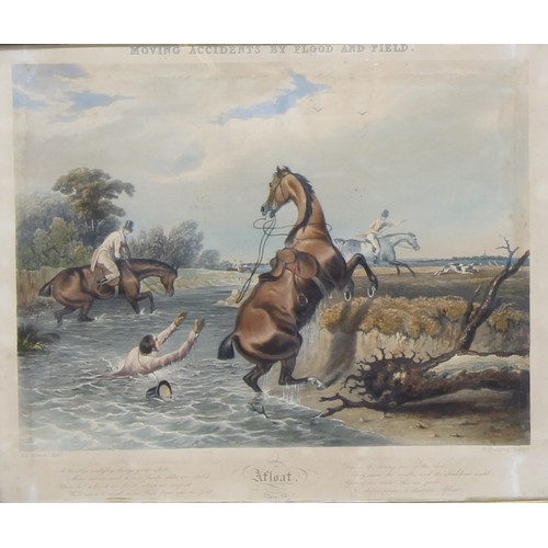 359 - Sporting Prints - a Victorian picture series, Moving Accidents by Flood and Field, comprising Tis th... 