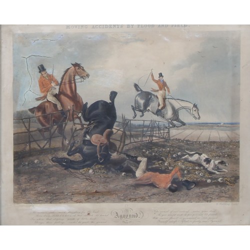 359 - Sporting Prints - a Victorian picture series, Moving Accidents by Flood and Field, comprising Tis th... 