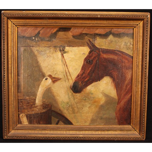 280 - English School (19th century)
Horse and Goose
oil on canvas, 28.5cm x 33.5cm