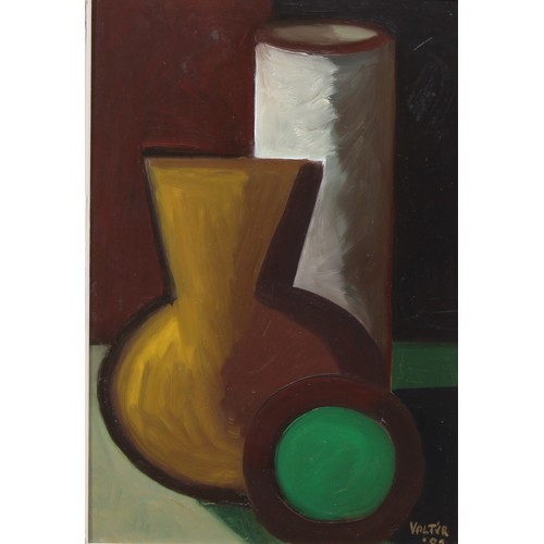 509 - Valtýr Pétursson (1919-1988)
Vasar,
signed, dated 1982, titled to verso, oil on board, 58cm x 39cm