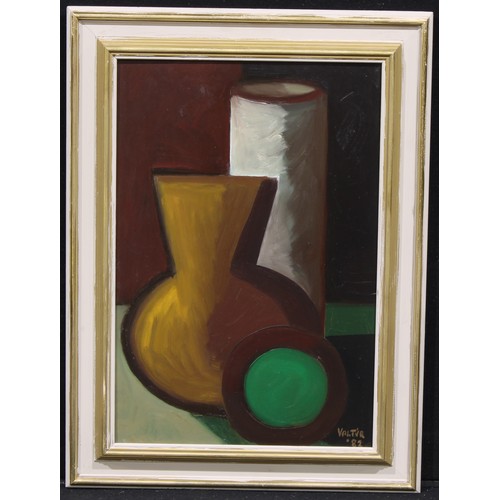 509 - Valtýr Pétursson (1919-1988)
Vasar,
signed, dated 1982, titled to verso, oil on board, 58cm x 39cm