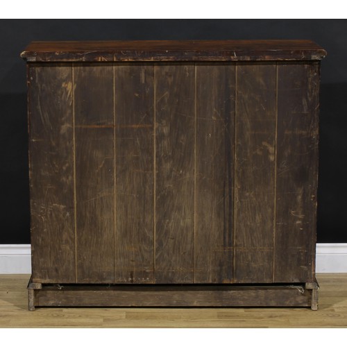 1447 - A Victorian walnut open bookcase, by Henry Ogden, Manchester, (fl.1862-1882), stamped H.OGDEN MANCHE... 