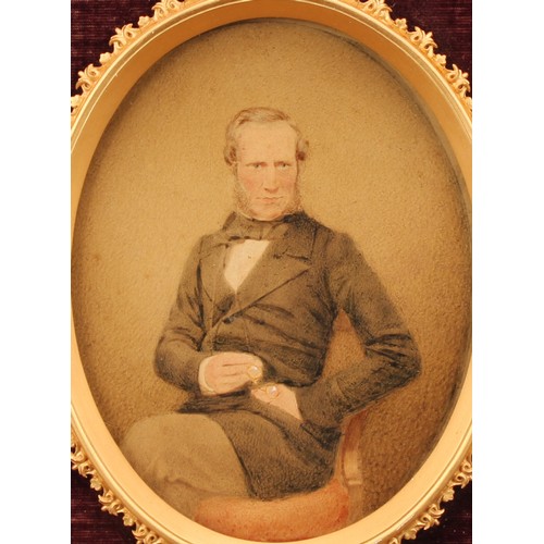 419 - English School (19th century)
A portrait of Charles Bowman,
gouache on card, oval, 14cm x 11cm

In 1... 