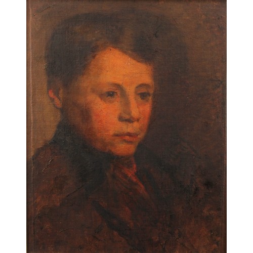 430 - English School (early 20th century)
Portrait of a Young Man
apparently unsigned, oil on canvas, 36cm... 