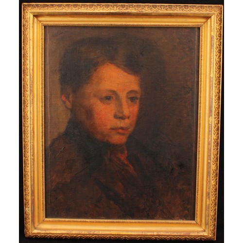 430 - English School (early 20th century)
Portrait of a Young Man
apparently unsigned, oil on canvas, 36cm... 