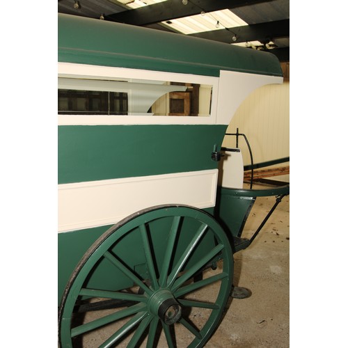 1478 - A late 19th/early 20th century grocer's cart, green and cream livery inscribed P J Dunn.s, Bakers, D... 