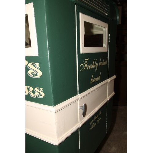 1478 - A late 19th/early 20th century grocer's cart, green and cream livery inscribed P J Dunn.s, Bakers, D... 